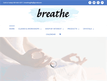 Tablet Screenshot of breatheinspiringgifts.com